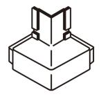 YKK ap アルミ 外壁 アルカベール 汎用部材 連結材・端部キャップ：土台水切出隅連結材 1個 【地震 耐震 サビない雨 風 】