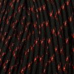 [ цвет :Red Knight Metallic Glitter Black w/Red Tracer X Pattern ]550 Parachute Cord, America производства, высококлассный золотой ламе ввод Kirakira 