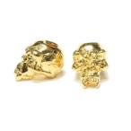[SCHMUCKATELLI FANG SKULL PLATED 18K GOLD BEAD] бисер / очарование удобный товары детали ручная работа pala код детали продажа по отдельности одиночный товар 