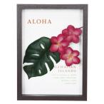 ハワイアン雑貨インテリアハワイ雑貨ALOHAアロハプルメリアフレームZAH...