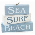 ハワイアン雑貨 インテリア ハワイ 雑貨 マリン ウッドブロック 積み木(ブルー) マリン 雑貨 ハワイ お土産