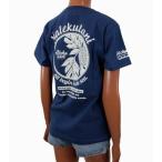 レディース 半袖 Tシャツ ハワイアン アロハメイド (レディース B.ネイビー) ハワイアン雑貨 フララニ サーフブランド 雑貨 メール便対応可 202MA2ST052