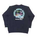 トレーナー スウェット メンズ トップス 長袖 2025新作 Hulalani Hawaii フララニ ハワイ 刺しゅう ハワイアン (メンズ/D.ネイビー) 254HU1TR131 ハワイアン雑貨