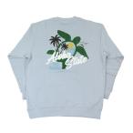 トレーナー スウェット メンズ トップス 長袖 2025新作 Hulalani Hawaii フララニ ハワイ 刺しゅう ハワイアン (メンズ/H.サックス) 254HU1TR133 ハワイアン雑貨