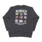 ショッピングハワイ トレーナー スウェット メンズ トップス 長袖 2025新作 Hulalani Hawaii フララニ ハワイ ハワイアン (メンズ/チャコールグレー) 254HU1TR141 ハワイアン雑貨