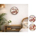 ショッピングハワイアン ハワイアン雑貨 時計 インテリア ハワイ 壁掛け クロック ハウオリプルメクロック かわいい おしゃれ ハイビスカス ホヌ ハワイアン ギフト お祝い プレゼント