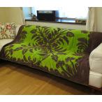 キャシーマム タオルケット ハワイアン アイランドスタイル タオルケット キルト柄 マハロシリーズ (タロ/グリーン) ハワイアン雑貨 インテリア ハワイ