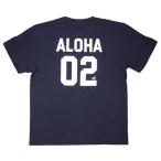 半袖 Tシャツ メンズ ハレイワ ハワイ ハワイアン雑貨 ハワイアン 雑貨(ネイビー) ALOHA 02 メール便対応可 ハワイアン雑貨 サーフブランド 雑貨 ハワイ