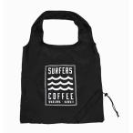 ハワイアン 雑貨 バッグ ハワイアン雑貨 SURFERS COFFEE トートバッグ ポケッタブルエコバッグ(ブラック) サーファーズコーヒー お土産 ハワイアン バッグ