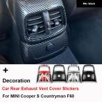 MINI COOPER S JCW COUNTRYMAN F60 ユニオンジャック 車内リア排気口カバー ステッカー 自動車 スタイリング アクセサリー