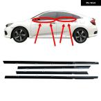 ホンダ シビック 8代目 9代目 10代目 2006-2011 2012-2015 2016-2019 車用ウェザーストリップ ウィンドウモールディング トリム シールベルト 外装 スタイリ