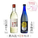 飲み比べセット ギフト グラス付き 石の蔵から 上等梅酒 2本 セット 焼酎 誕生日 プレゼント 贈り物 送料無料 本坊酒造