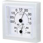 クレセル温湿度計クリア・ミニホワイ...
