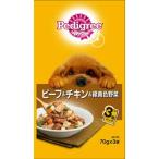 Yahoo! Yahoo!ショッピング(ヤフー ショッピング)【あわせ買い1999円以上で送料お得】ペディグリー 成犬用 ビーフ&チキン&緑黄色野菜 70G×3袋