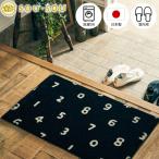 玄関マット 室内 北欧 おしゃれ 日本製 45×75cm 洗える 屋内 国産 ラグマット ラグ ミニマット エントランスマット バスマット クリーンテックス リック