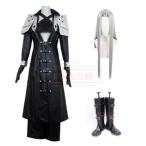 ファイナルファンタジー FF7 風 セフィロス コスプレ衣装 ウィッグ 靴 コスチューム 演出服 アニメ ゲーム ハロウィン cosplay 変装