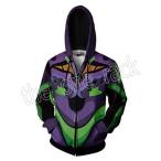ショッピングエヴァンゲリオン 新世紀エヴァンゲリオン EVA コスプレ衣装 スウェット パーカー フード付き 春秋 コート 仮装 変装 コスチューム 男女兼用 3Dプリント服
