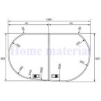 ショッピングナショナル 送料無料 お風呂のふた パナソニック （松下電工 ナショナル） 組みふた 風呂ふた 16タマゴＬ薄型断熱風呂フタ（Ｌ勝手用）品番：GKU74KF8T2LS