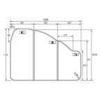 お風呂のふた パナソニック （松下電工 ナショナル） 組みふた 風呂ふた GKU76KF8U2RS (GKU76KF8U2Rの後継品）1100×1500mm