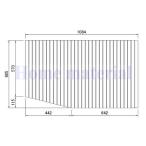 ショッピングナショナル お風呂のふた パナソニック （松下電工 ナショナル） 風呂ふた 巻きふた 品名：SWB1116B風呂蓋SGL-RL GYB321000302 (後継品 GYB321000061 )