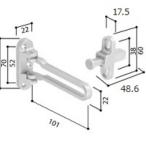 送料込み YKK 玄関ドア ドアガード（ヴェナートＪＤ型・プロントＰＤ型用）片開き・袖付き扉用 HH5K18448
