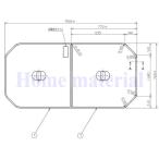 ショッピングお風呂 お風呂のふた TOTO 風呂ふた 把手付軽量組み合わせ式 ふろふた 外寸：1550×760mm PCF1640R #NW1 トト