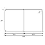 お風呂のふた パナソニック （松下電工 ナショナル） 組みふた 風呂ふた RSV75KN1K （品番変更 RSV75KN1KTC ) 750×1267mm