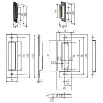  включая доставку YKK задняя дверь дверь таблеток кейс * таблеток получить таблеток .HH5K13286 детали код YSHHW-HH5K13286