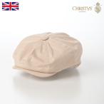 [父の日セール]CHRISTYS' LONDON 帽子 キャスケット帽 春 夏 キャップ CAP メンズ レディース ブランド 8 Piece Cotton Cap（8ピースコットンキャップ）ストーン