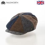 FAILSWORTH ハリスツイード キャスケット帽 メンズ レディース 秋 冬 ハンチング帽 キャップ 大きいサイズ ハリスツイードルイス マルチ