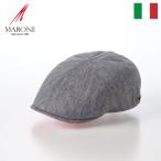 ショッピングハンチング [父の日セール]MARONE ハンチング帽 キャップ 帽子 父の日 メンズ 春 夏 CAP 大きいサイズ レディース Acero Linen（アチェロ リネン） CT804 グレー