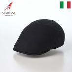 MARONE ハンチング帽 キャップ 帽子 メンズ 春 夏 CAP 大きいサイズ Semplice Linen Hunting(センプリチェ リネン ハンチング) CT847 ブラック