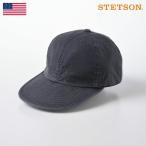 ステットソン ベースボールキャップ メンズ キャップ 帽子 春夏 コットンオーバーダイウォッシュドキャップ SE077 ブラック プレゼント