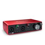 Focusrite フォーカスライト/Scarlett 4i4 G3 USB 2.0 Type C オーディオ・インターフェース  DJ プレイ に最適 スタジオ品質のサウンド USBバスパワー駆動