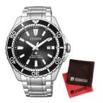 （国内正規品）（セット）(シチズン)CITIZEN 腕時計 BN0190-82E (プロマスター)PROMASTER MARINEシリーズ ダイバー200m&amp;クロス2枚