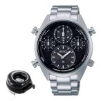 （丸型時計ケース付）セイコー SEIKO 腕時計 SBER003 プロスペックス PROSPEX メンズ SPEEDTIMER ソーラー ステンレスバンド 多針アナログ（国内正規品）