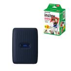 (フィルム20枚付)富士フイルム チェキ instax mini Link ダークデニム スマホ用プリンター スマホプリンタ  (富士フィルム フジフイルム)