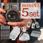  Fuji Film Cheki камера мгновенной печати instax mini41 черный ( мешочек сумка & белый рама плёнка 20 листов &te Copen & Galland комплект )