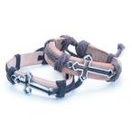 レザーブレスレット クロス1