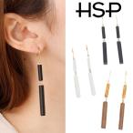 Yahoo! Yahoo!ショッピング(ヤフー ショッピング)サージカルステンレス 金属アレルギー対応 アクリルスティック×ウッドスティック ステンレス ピアス 1ペア レディース