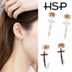 Yahoo! Yahoo!ショッピング(ヤフー ショッピング)サージカルステンレス ピアス 金属アレルギー対応 ハーフサークル クロス  1ペア レディース