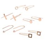 Yahoo! Yahoo!ショッピング(ヤフー ショッピング)ピアス サージカルステンレス ミニジュエル＆グラフィック ハングピアス 1ペア レディース 両耳用