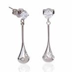 Yahoo! Yahoo!ショッピング(ヤフー ショッピング)ピアス サージカルステンレス ジュエル オン ドロップ ピアス 1ペア レディース 両耳用