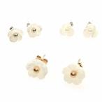 Yahoo! Yahoo!ショッピング(ヤフー ショッピング)ピアス サージカルステンレス フラワー ピアス 1ペア レディース 両耳用