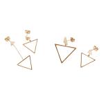 ピアス サージカルステンレス トライアングル ピアス 1ペア レディース 両耳用