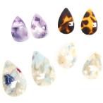 Yahoo! Yahoo!ショッピング(ヤフー ショッピング)ピアス サージカルステンレス マーブルカラー ティアドロップ ピアス 1ペア レディース 両耳用