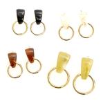 Yahoo! Yahoo!ショッピング(ヤフー ショッピング)ピアス サージカルステンレス グラフィック×フープ ピアス 1ペア レディース 両耳用