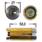 ショッピング店頭受取 シリンダー交換　AGENT　LS5-RA　美和ロック　RA錠　取替用シリンダー　キー5本付　ディンプルシリンダー【在庫有り】【店頭受取可能】