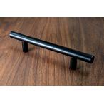 ステンレス取手　パイプハンドル　201P-160B　ブラック　黒　P=160　L=220mm《B-04-02下》【廉価版】【即日出荷】【店頭受渡可能】