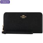 コーチ COACH 財布 長財布 C3441 IMBLK ストラップ付 ラウンドジップ アウトレット レディース ウォレット 新作